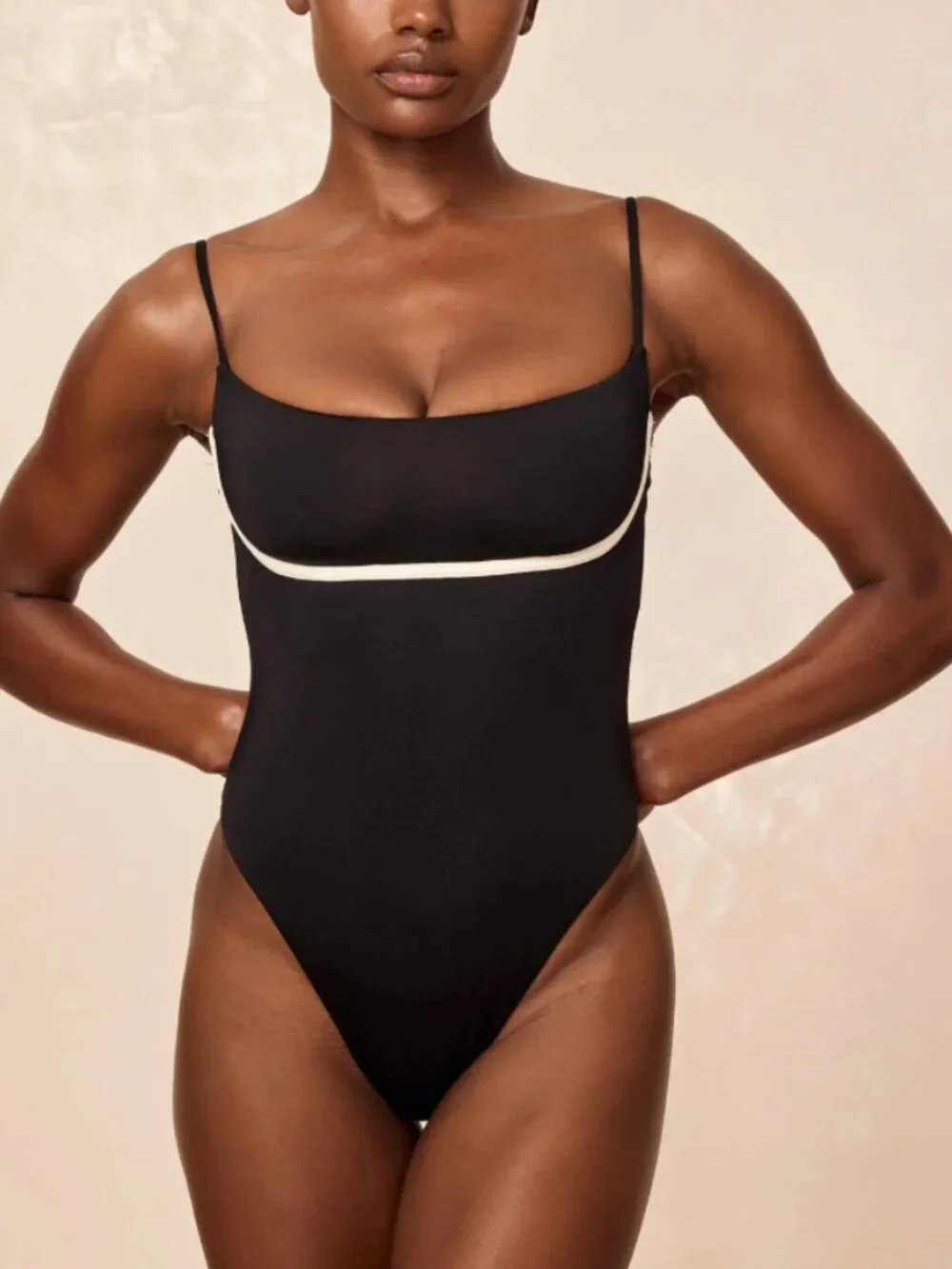 MONDAY SWIMWEAR Sausalito Black/Ivory Size Small - Picture 6 of 6